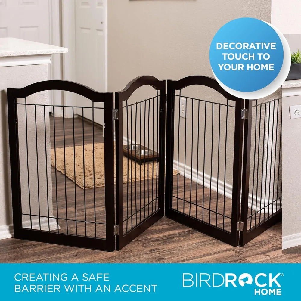 Internet's Best Arched Top Wire Dog Gate 4-Panel Barrier
