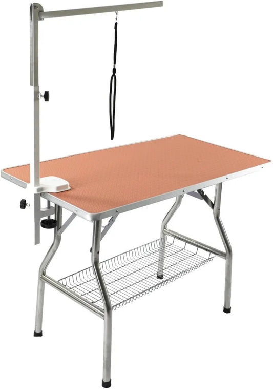 Heavy Duty Stainless Steel Frame Foldable Pet Grooming Table