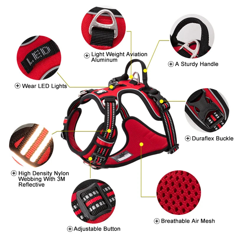 Truelove Reflective No Pull Dog Harness For Walking