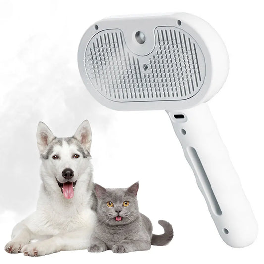 Cat Steam Brush 3 in 1 Grooming Tool for Pets