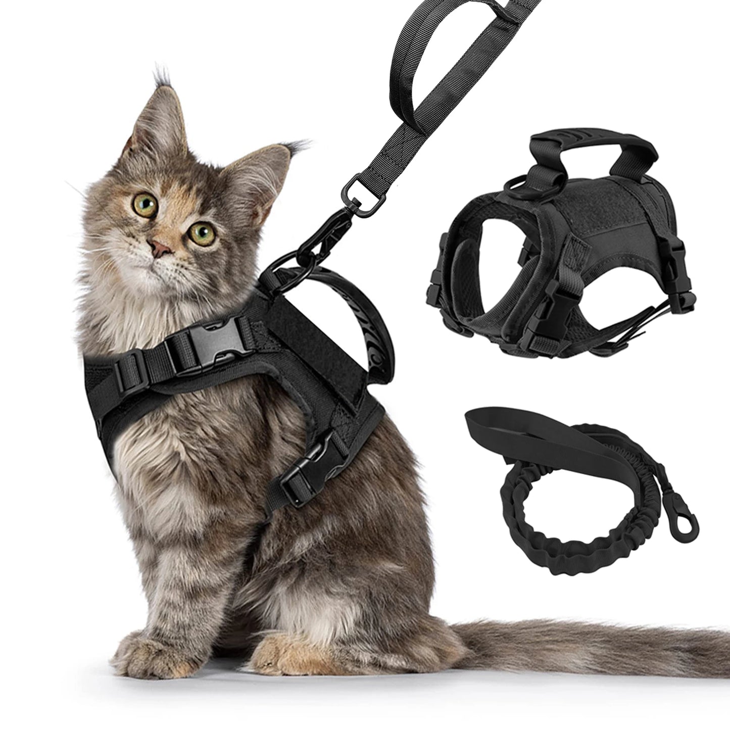Petravel Tactical Cat Harness and Leash Set
