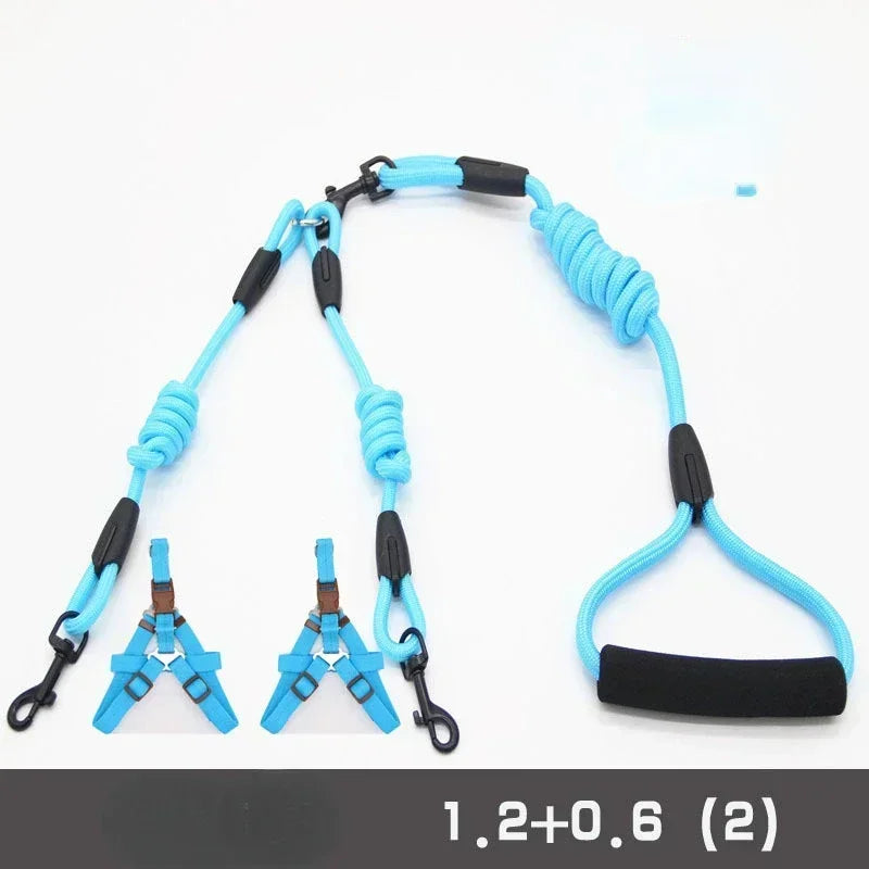 Double Dog Leash Coupler for Small Pets