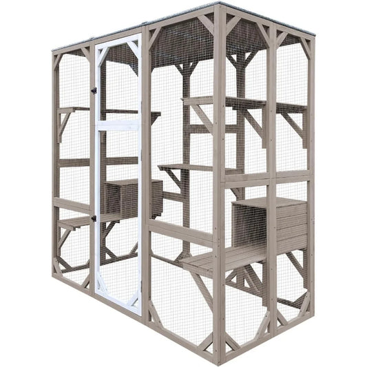 Large Cat Catio 4 Tier Outdoor Cat Enclosure