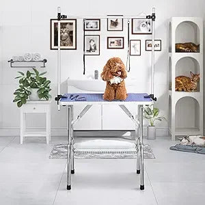 MKDK Professional Pet Grooming Table Adjustable Height Alloy Steel