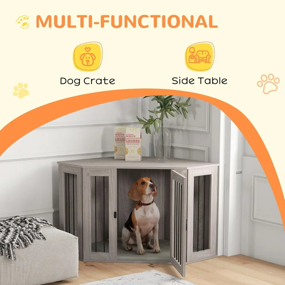 Corner Dog Crate Furniture by NoEnName_Null