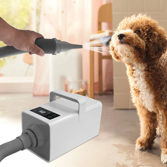2200W Pet Grooming Dryer with Adjustable Temp and LCD Display
