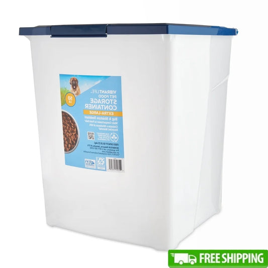 XMSJ Extra-Large Plastic Pet Food Storage Container