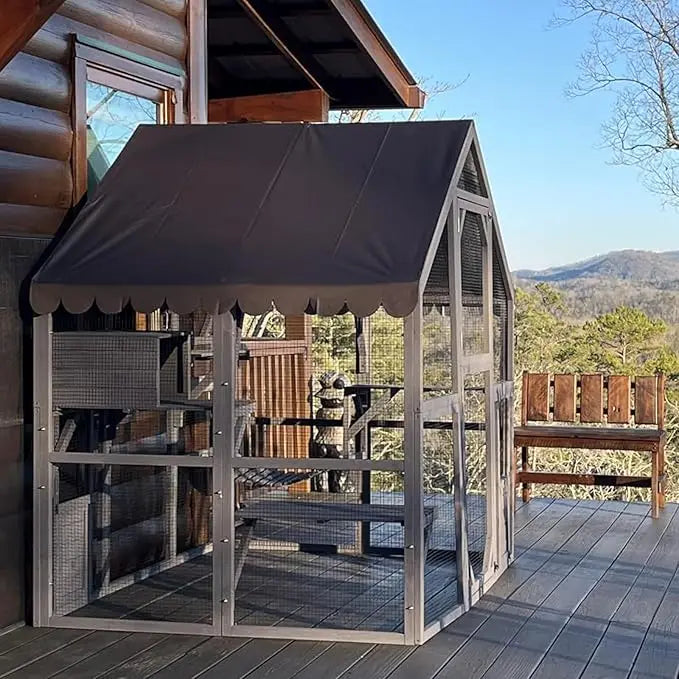 Cat House Outdoor Catio Kitty Enclosure by NoEnName