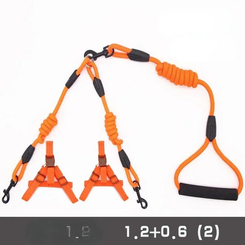 Double Dog Leash Coupler for Small Pets