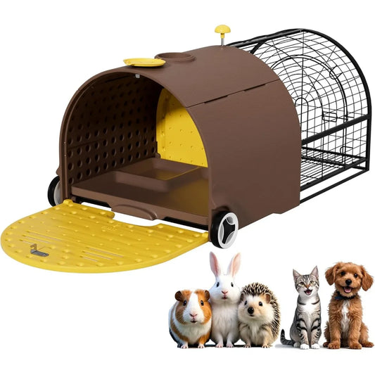 DAFIFY Durable Plastic Rabbit Hutch Indoor Outdoor Cage
