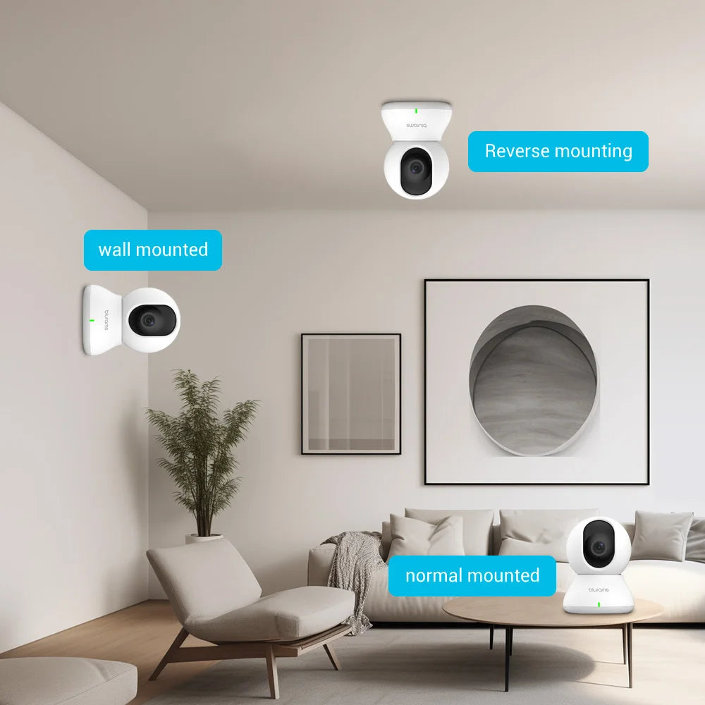 Blurams 2K 360 Degree PTZ Indoor Pet Camera With App