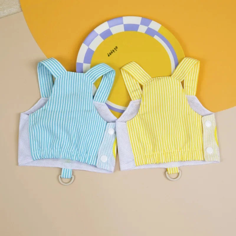 Pet Dog Harness Vest Summer Breathable Puppy Accessories Blue Yellow Dog Harnesses With Leash Kitten Chest Strap Leash Set XXL